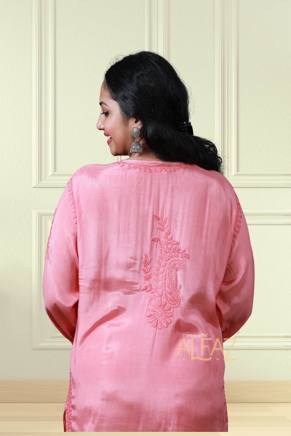 Leila Premium Muslin Chikankari Kurti Palazzo Set