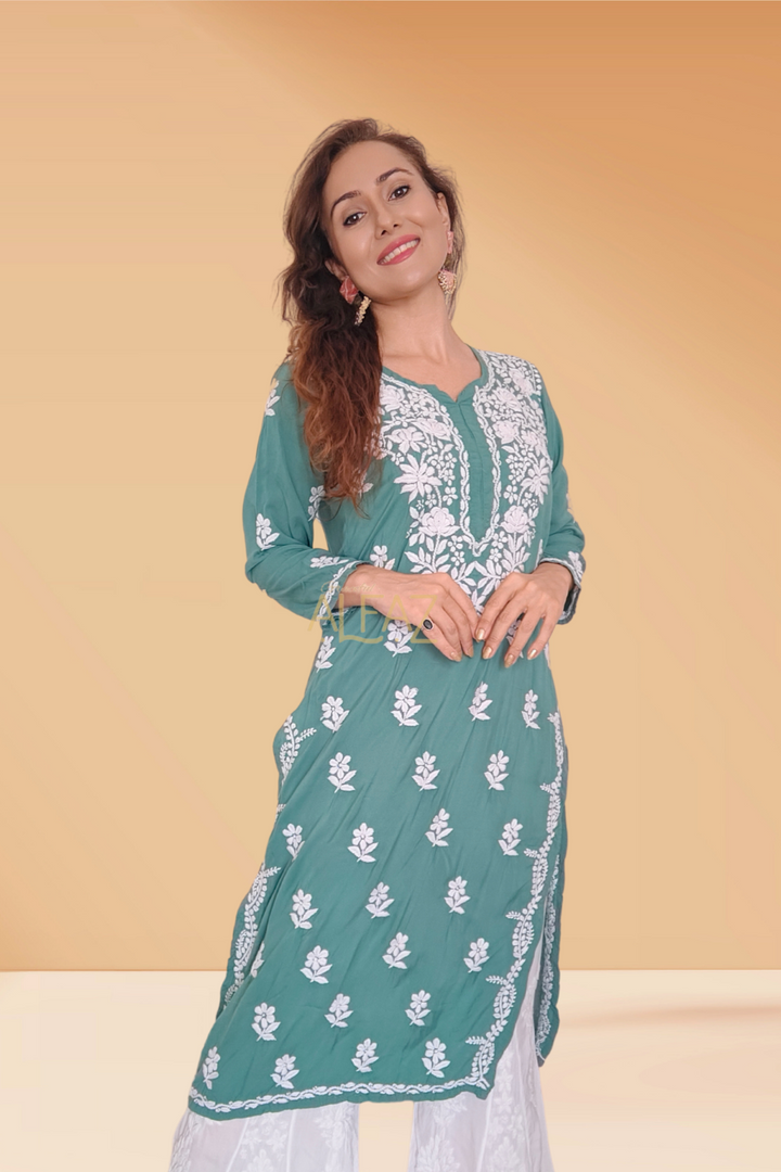 Stylish Modal Chikankari Kurti - Yasmin Collection