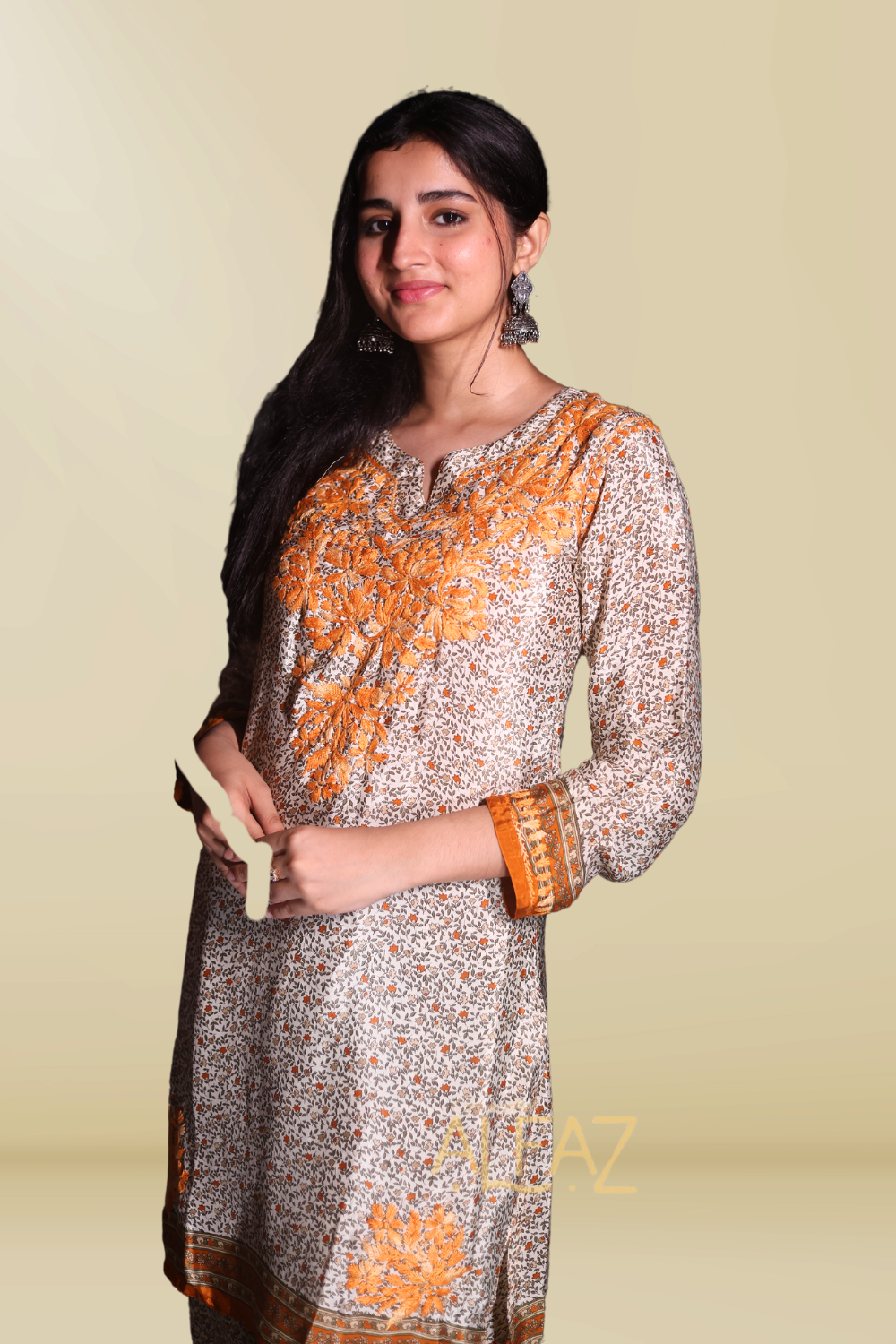 Rasha Premium Crepe Silk Chikankari Digital Print Co-ord Set