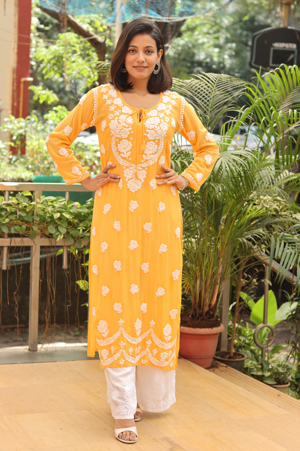 Shirin Viscose Chikankari Kurti