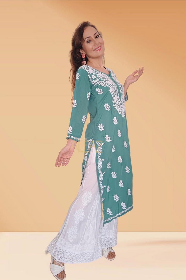 Stylish Modal Chikankari Kurti - Yasmin Collection