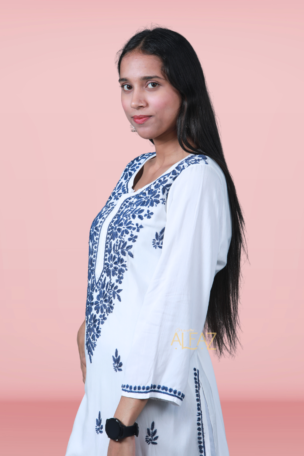 Stylish Rayon Chikankari Kurti - Rima Rayon Collection