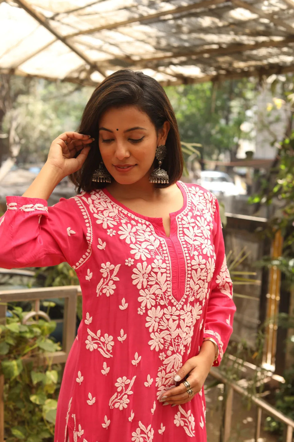 Karima Muslin Chikankari Kurti