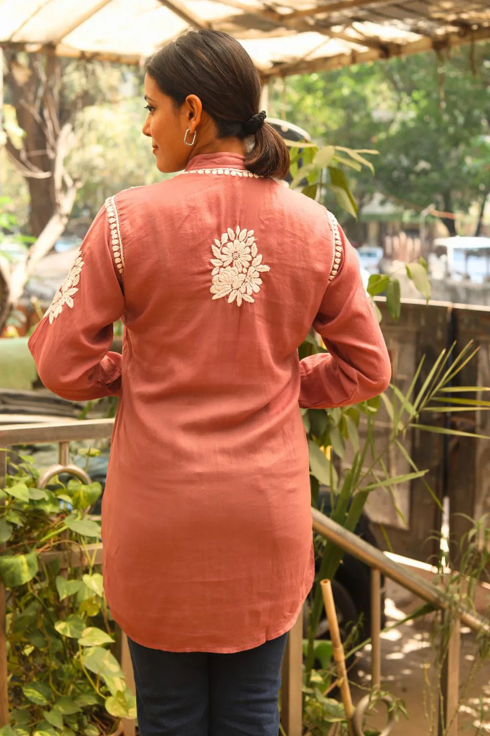 Meher Modal Chikankari Designer Shirt