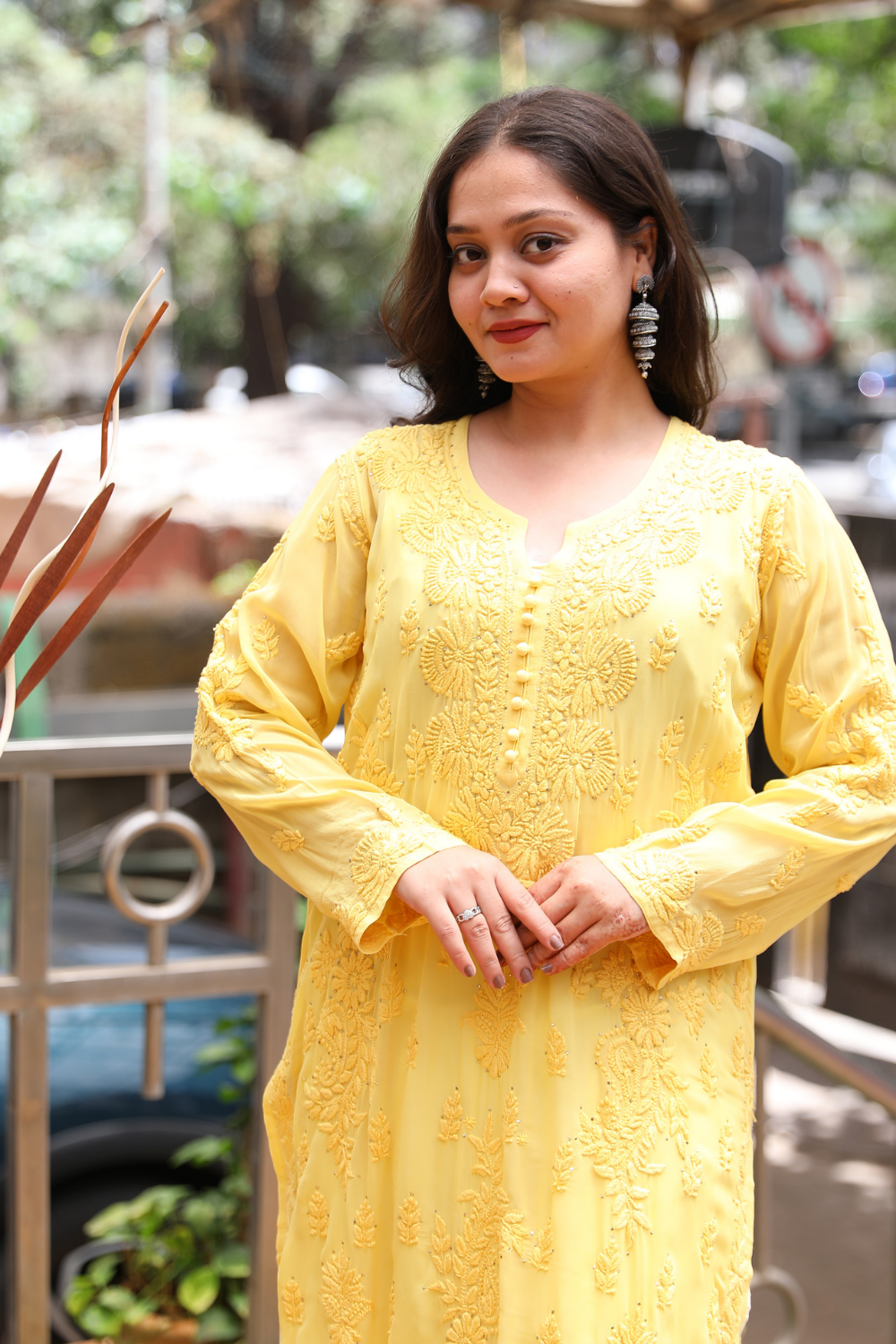 Esra Premium Viscose 3D Chikankari & Mukaish Kurti