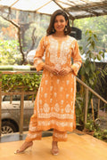 Shahira Chanderi Chikankari Pant Set