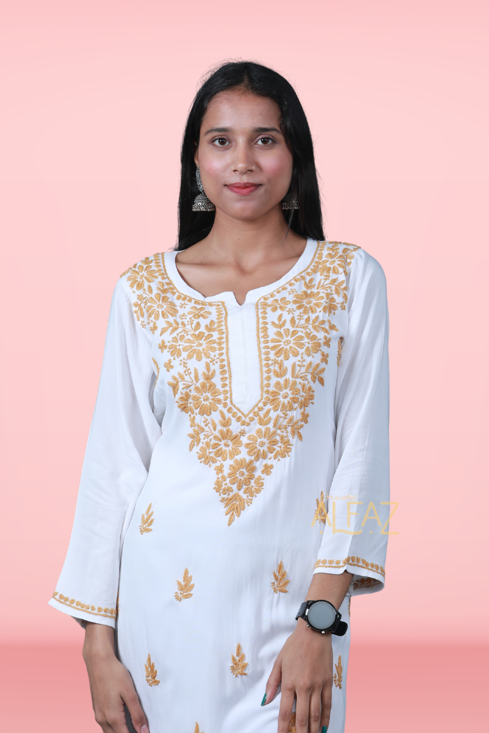 Stylish Rayon Chikankari Kurti - Rima Rayon Collection