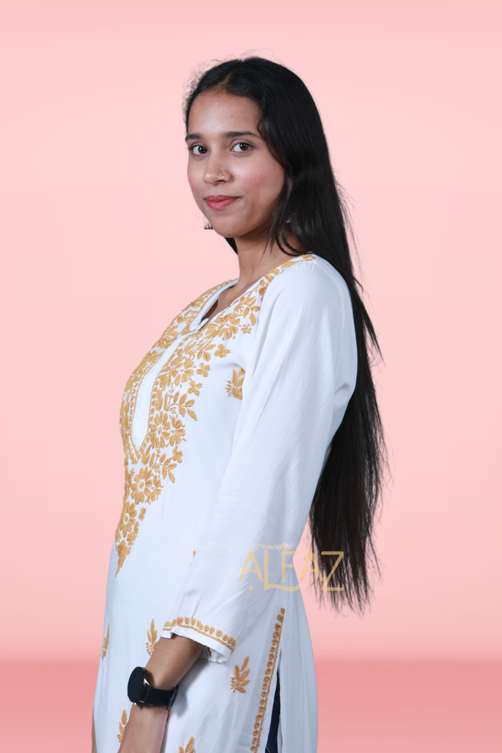 Stylish Rayon Chikankari Kurti - Rima Rayon Collection