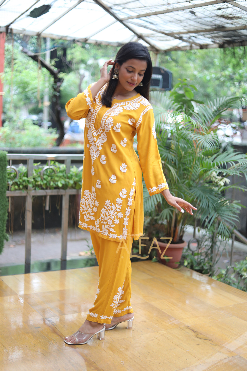 Haleema Rayon Chikankari Co-ord Set