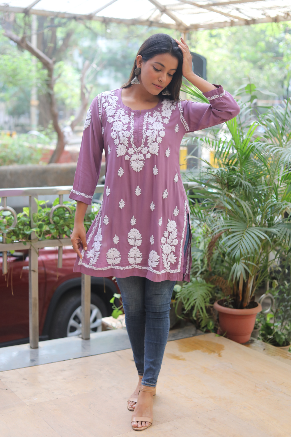 lucknowi chikankari tops