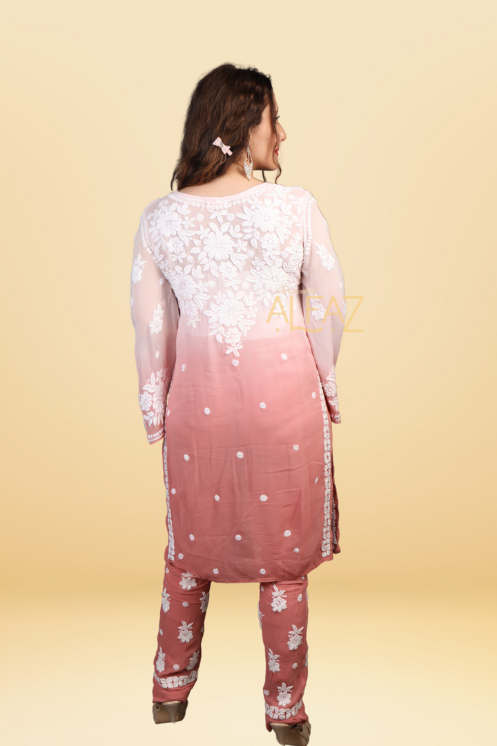 Aya Viscose Chikankari Co-ord set