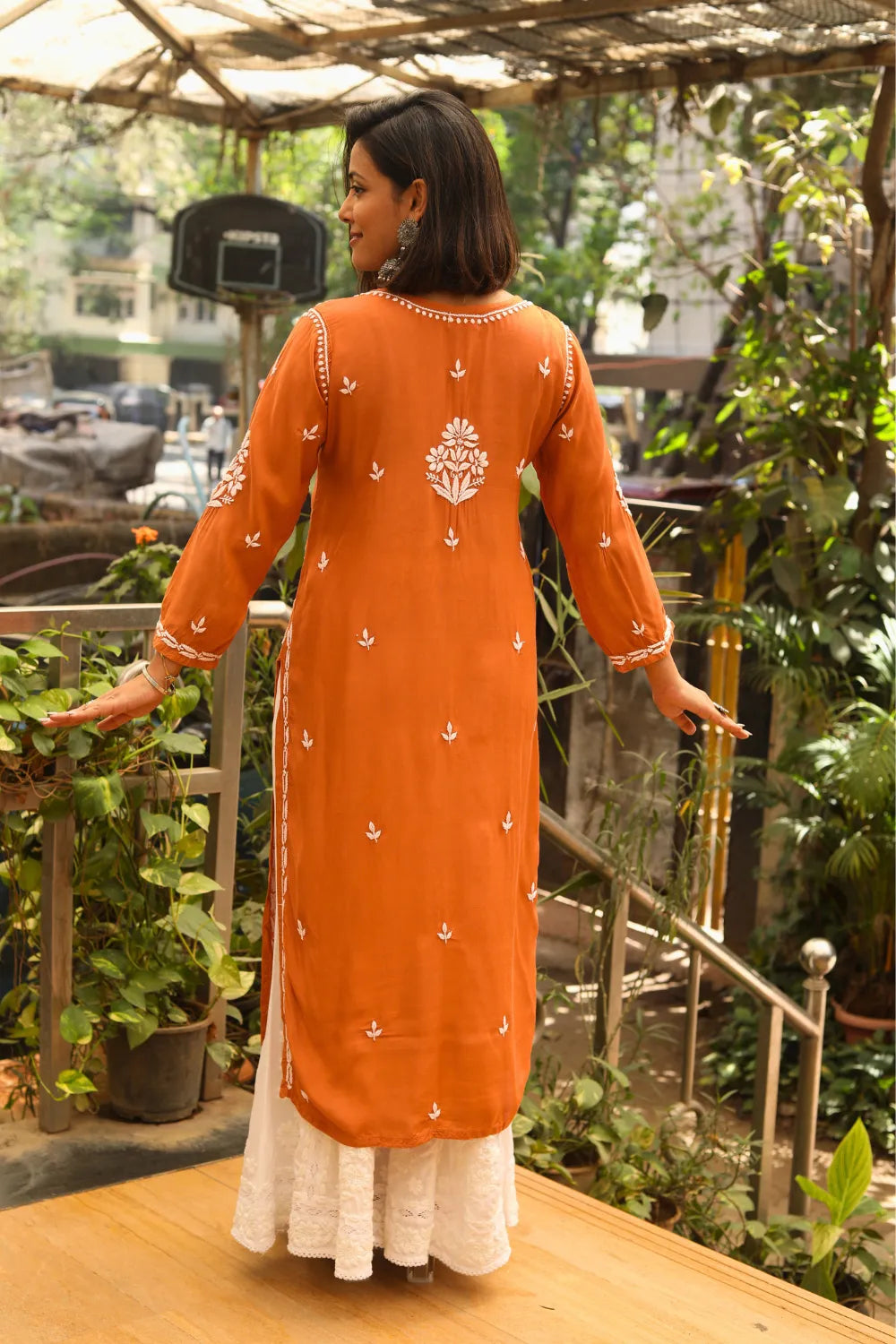 Karima Muslin Chikankari Kurti