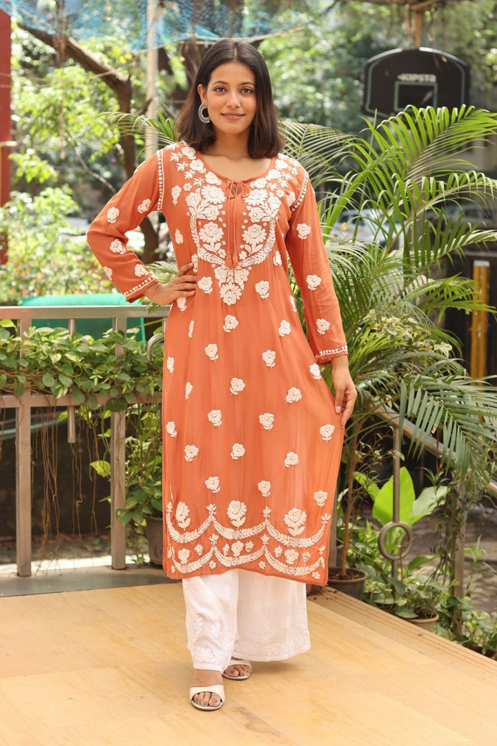 Shirin Viscose Chikankari Kurti