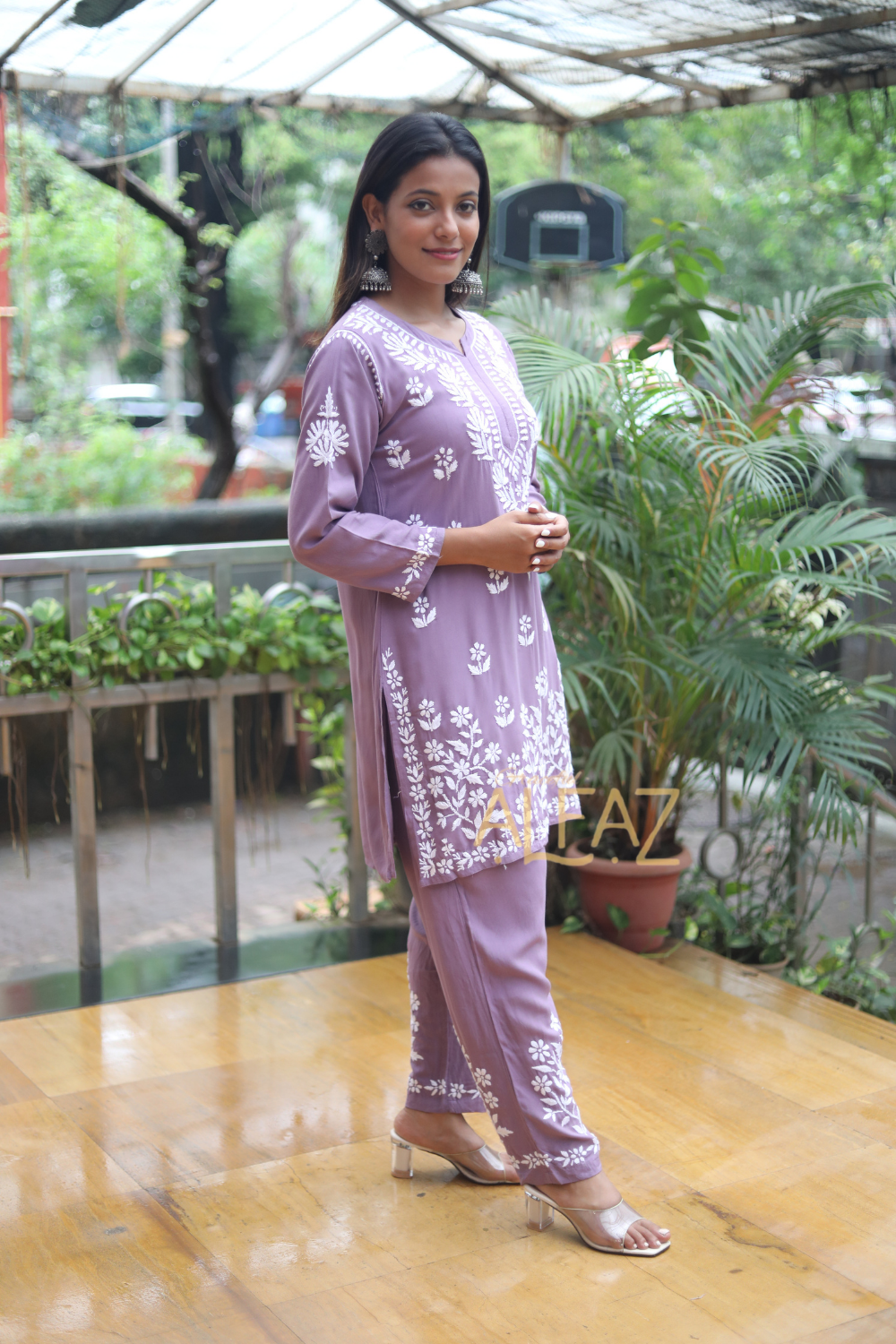 Haleema Rayon Chikankari Co-ord Set