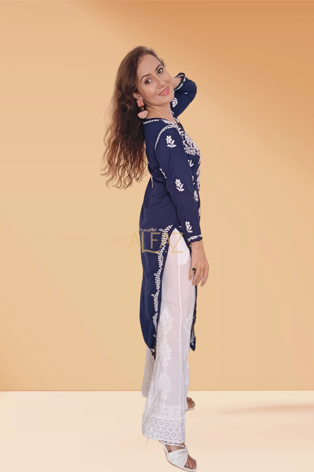 Stylish Modal Chikankari Kurti - Yasmin Collection