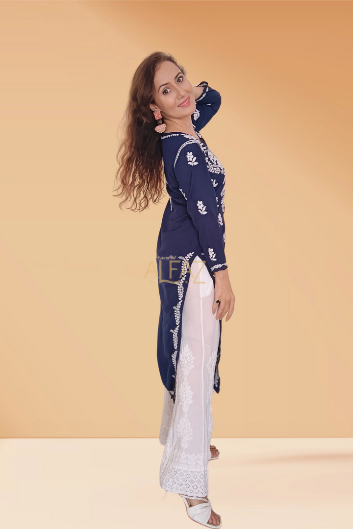 Stylish Modal Chikankari Kurti - Yasmin Collection