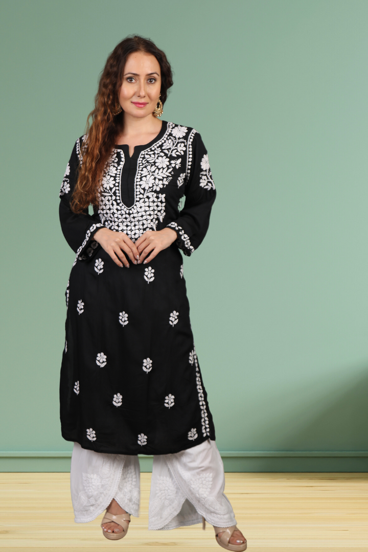 Elegant Modal Chikan Kurti - Amal Collection