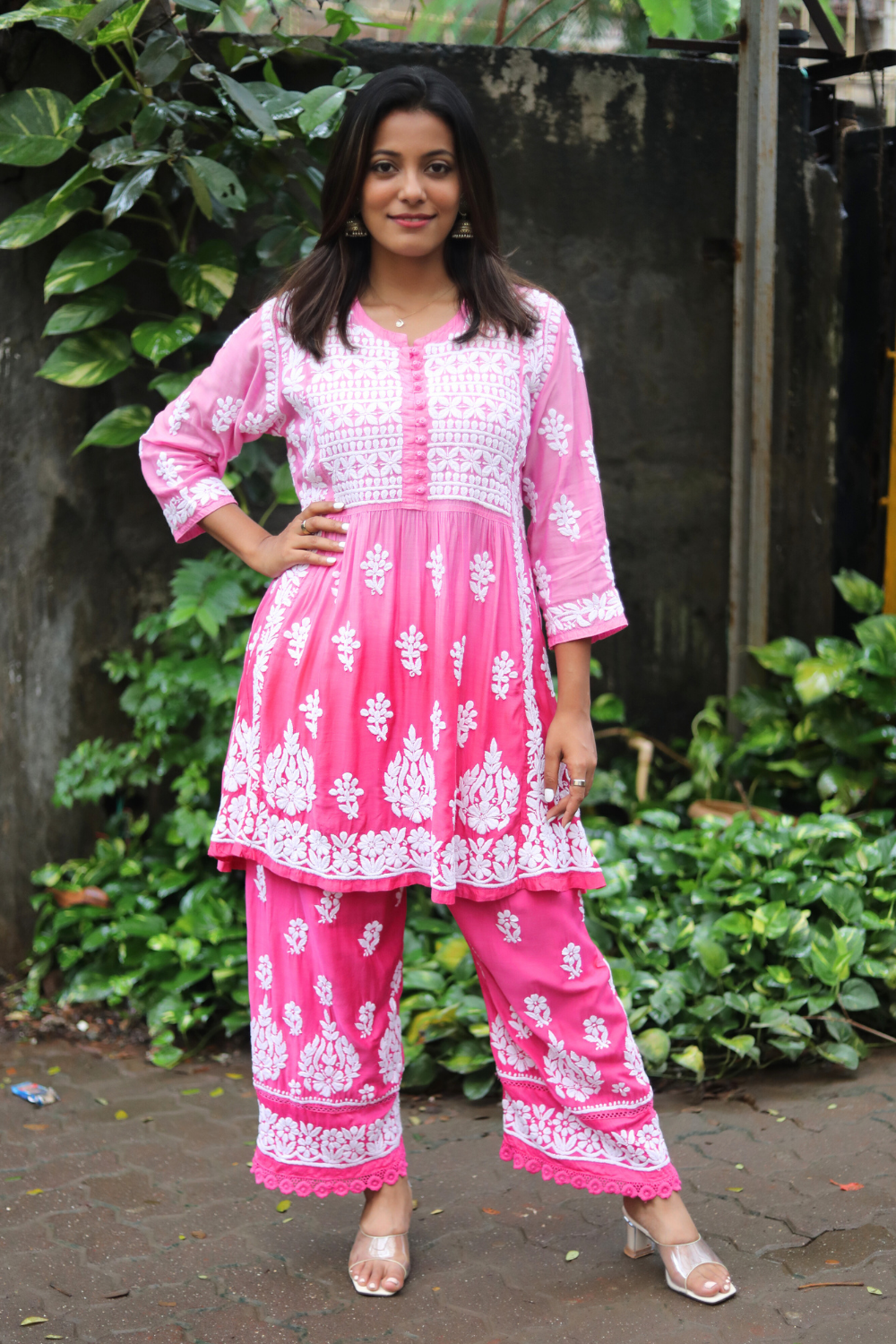 chikankari co ord sets