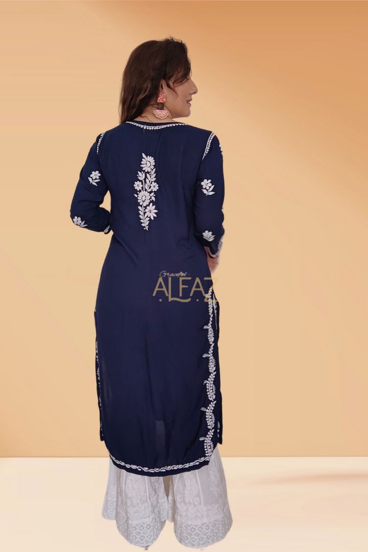 Stylish Modal Chikankari Kurti - Yasmin Collection