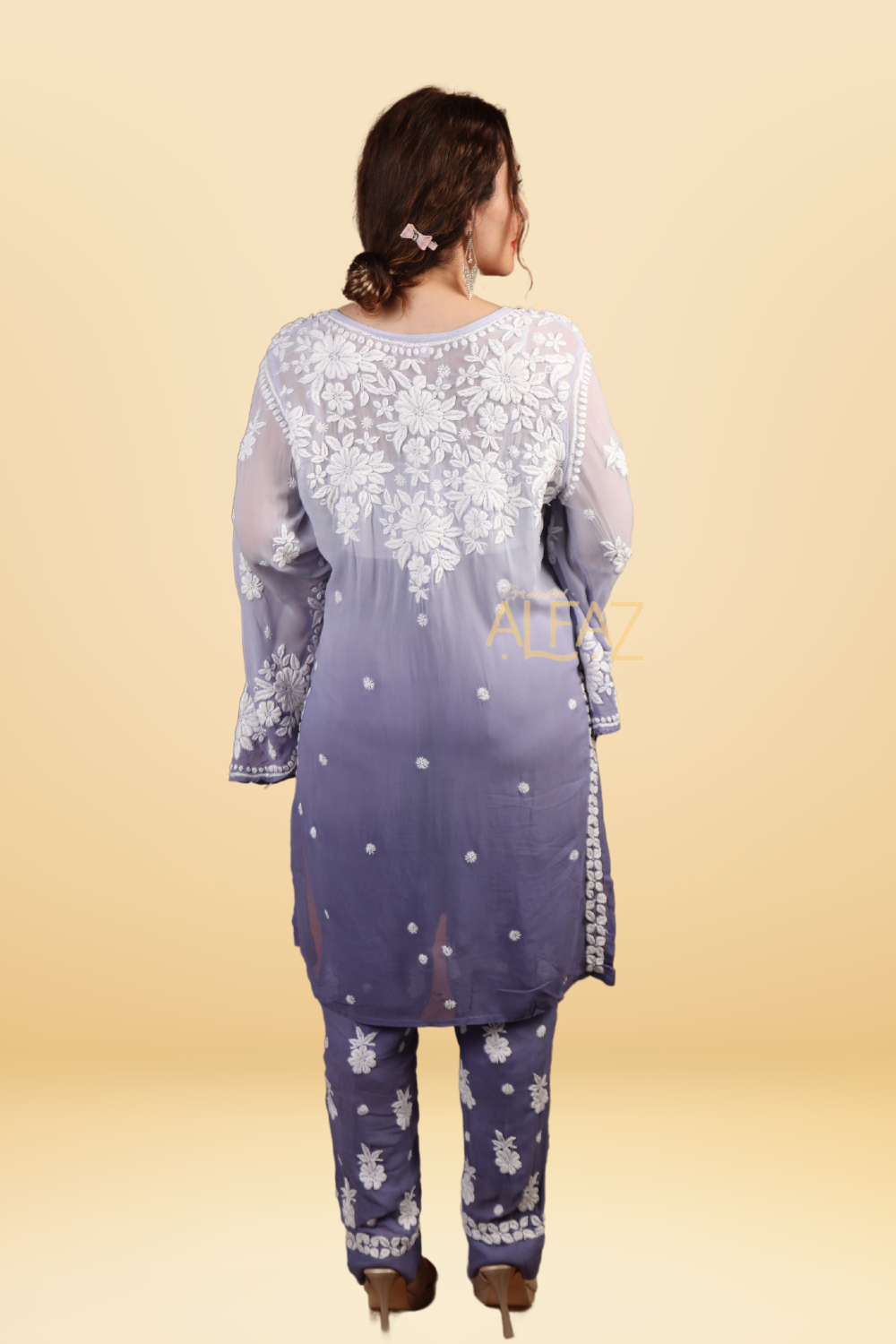 Aya Viscose Chikankari Co-ord set