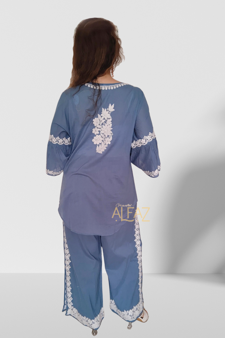 Maryam Mulmul Chikankari Co-ord Set