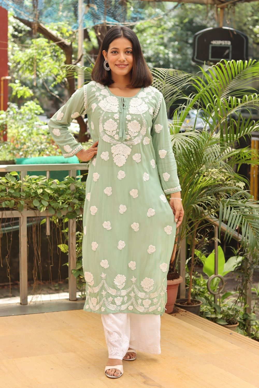 Shirin Viscose Chikankari Kurti