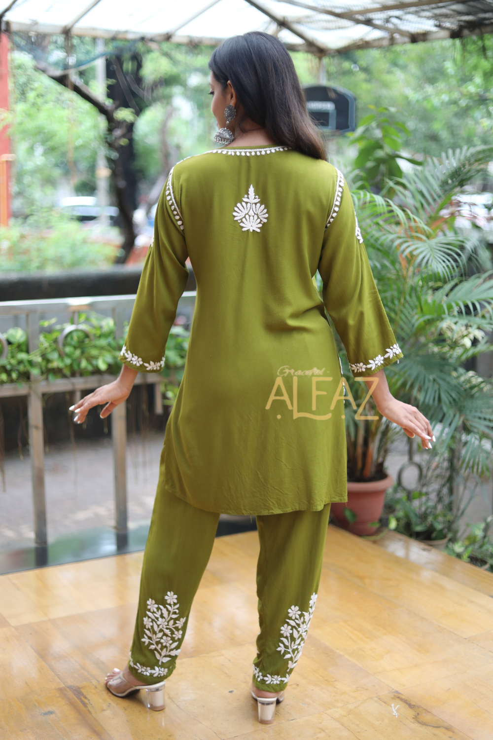 Haleema Rayon Chikankari Co-ord Set