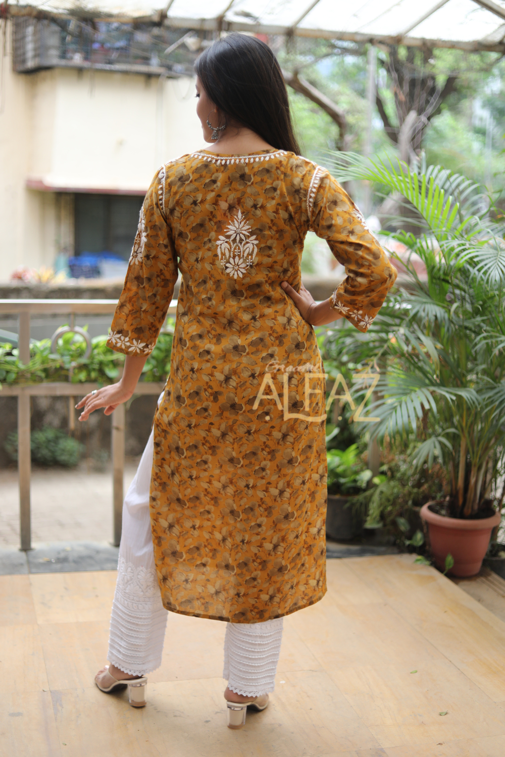 Elegant Mulmul Chikankari Kurta | Khairun Collection