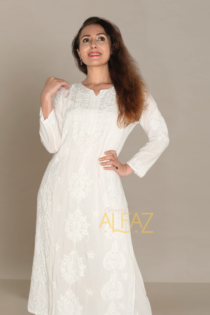 chikankari plazo suit