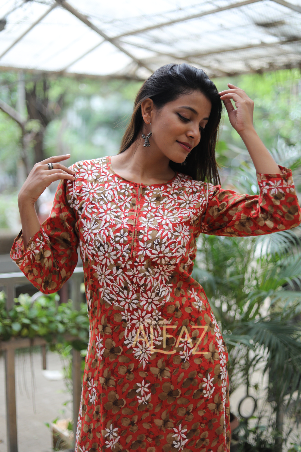 Elegant Mulmul Chikankari Kurta | Khairun Collection