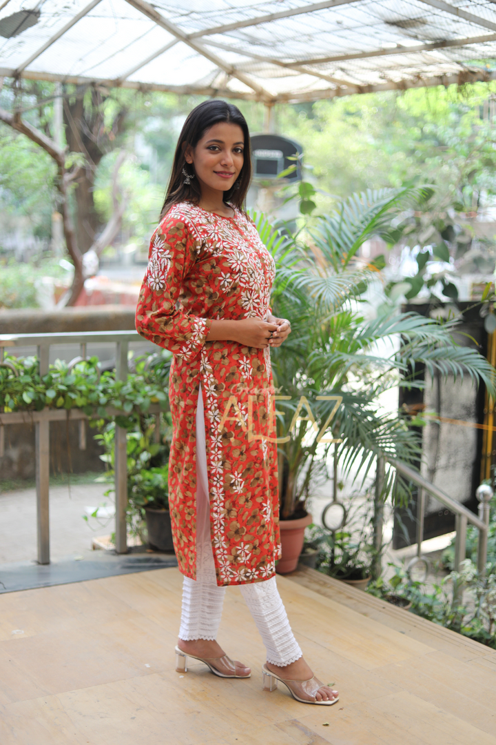 Elegant Mulmul Chikankari Kurta | Khairun Collection