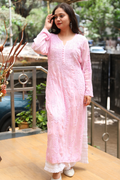 Esra Premium Viscose 3D Chikankari & Mukaish Kurti