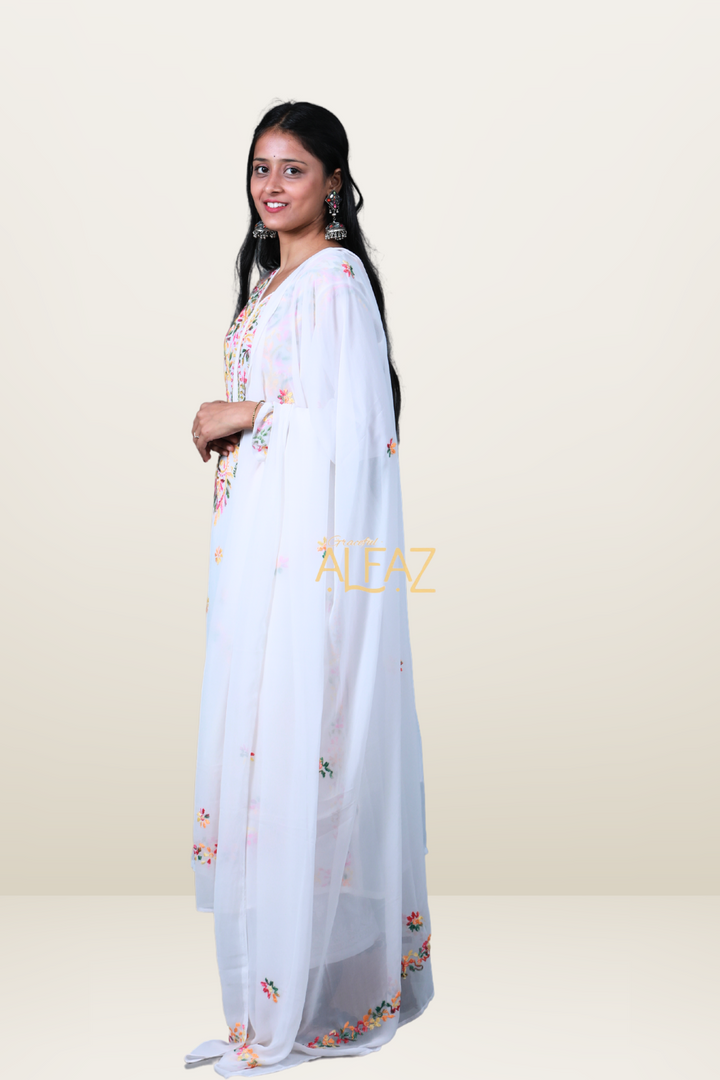 chikankari georgette kurta