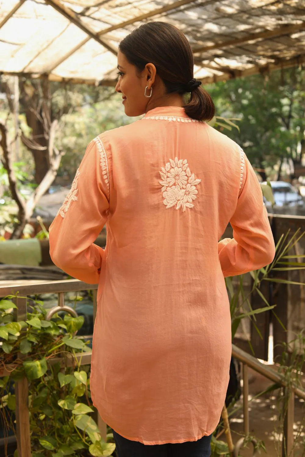 Meher Modal Chikankari Designer Shirt