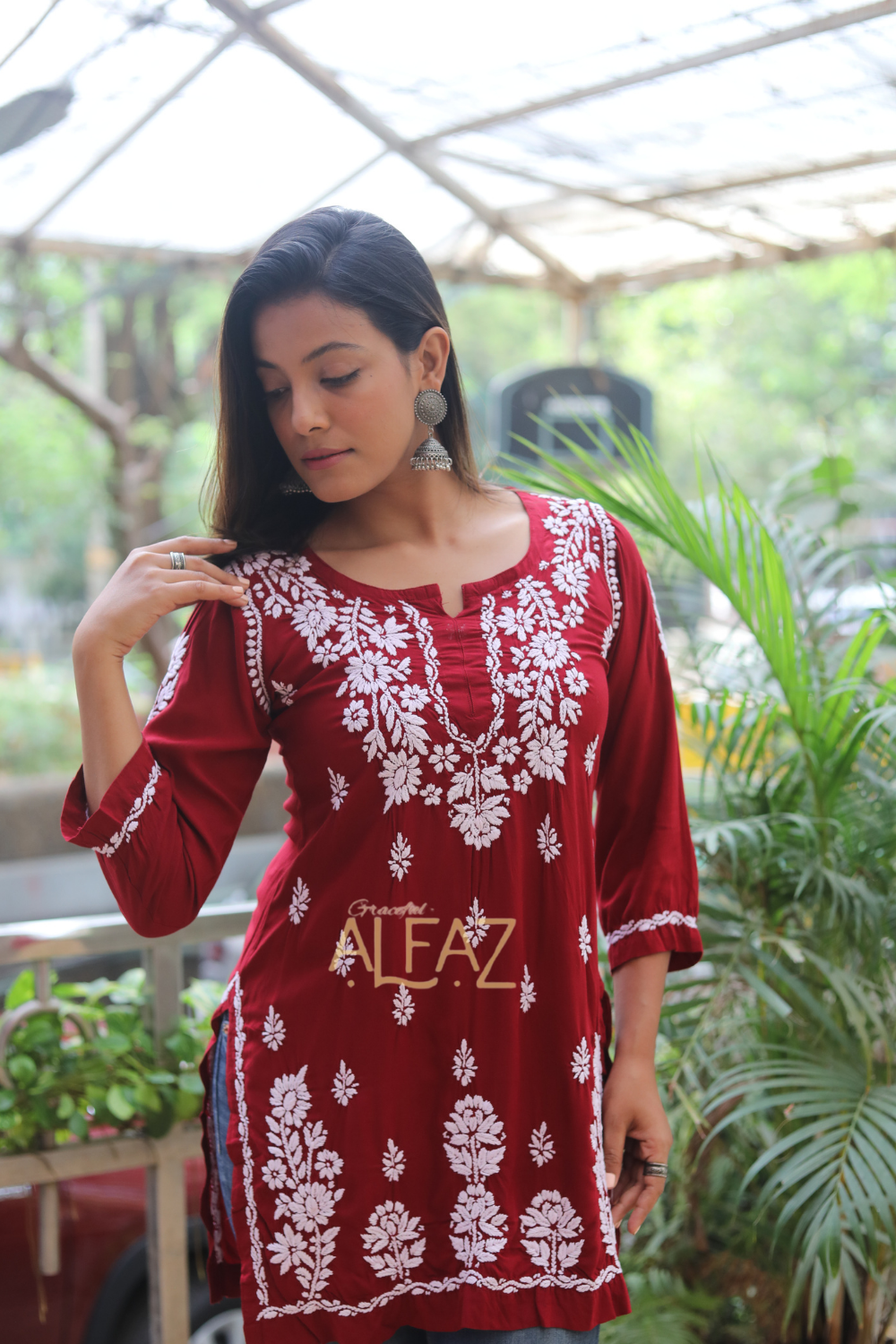 lucknowi chikankari tops