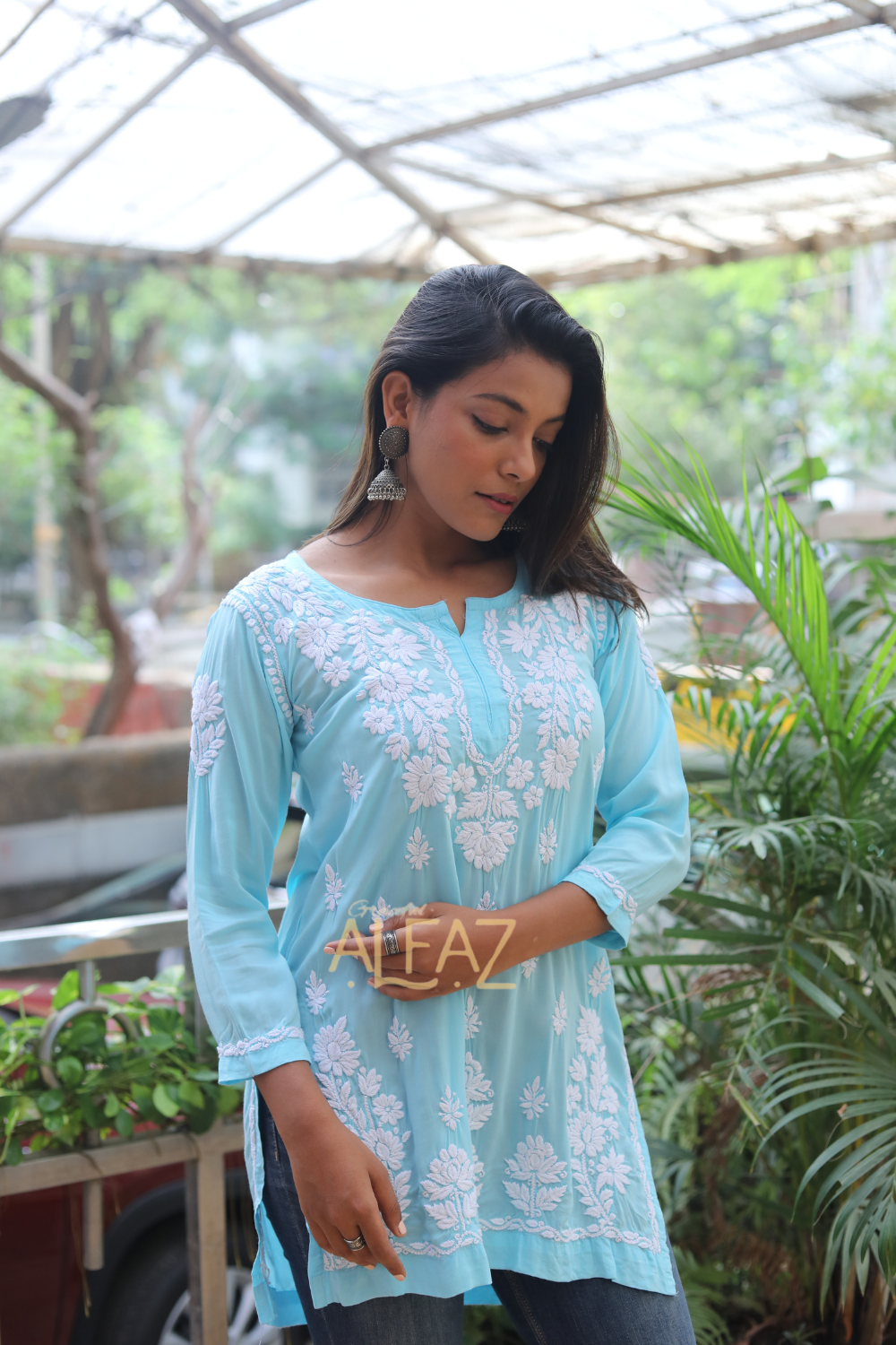 lucknowi chikankari tops