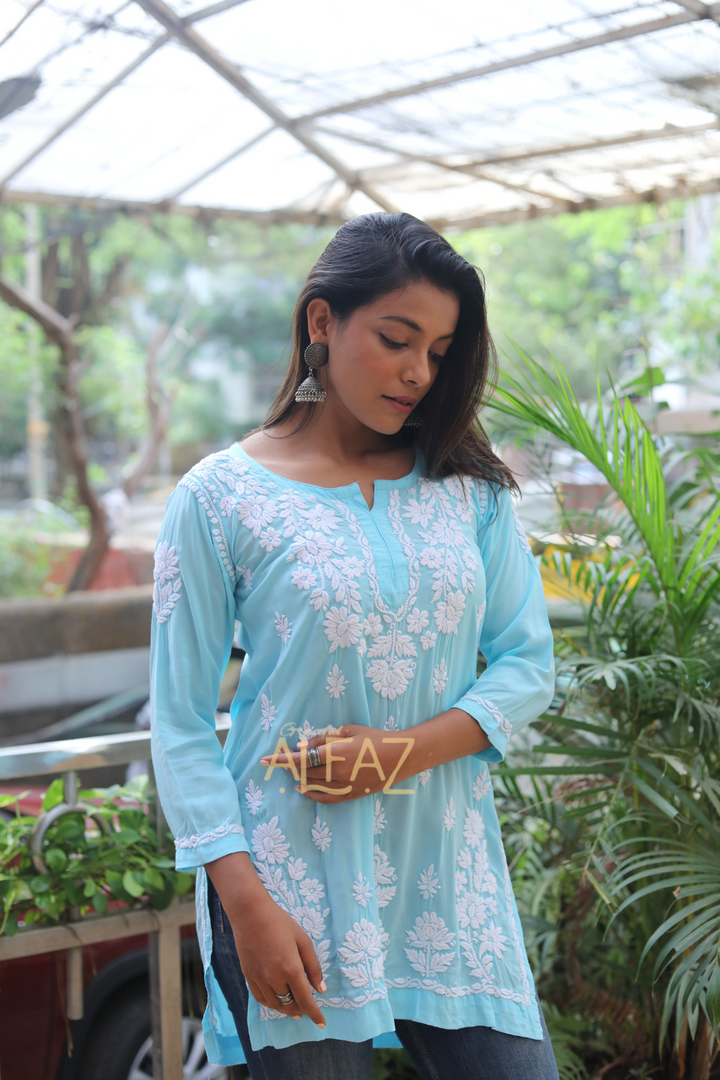 lucknowi chikankari tops