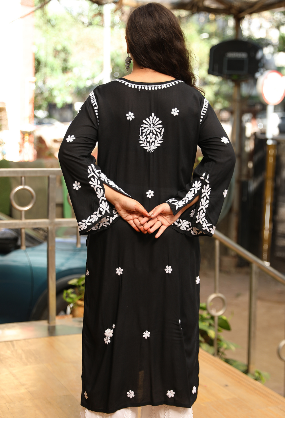 Sofiya Premium Modal Chikankari  3D Long Kurti