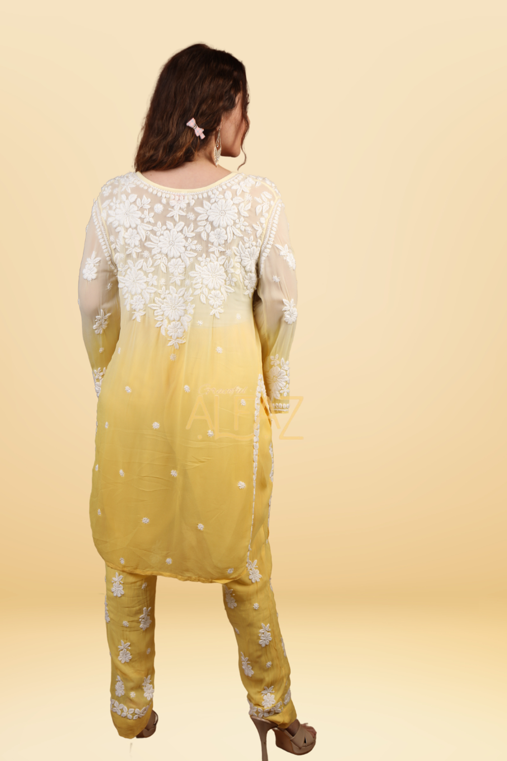 Aya Viscose Chikankari Co-ord set