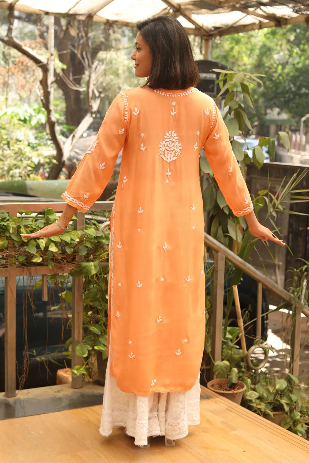 Karima Muslin Chikankari Kurti