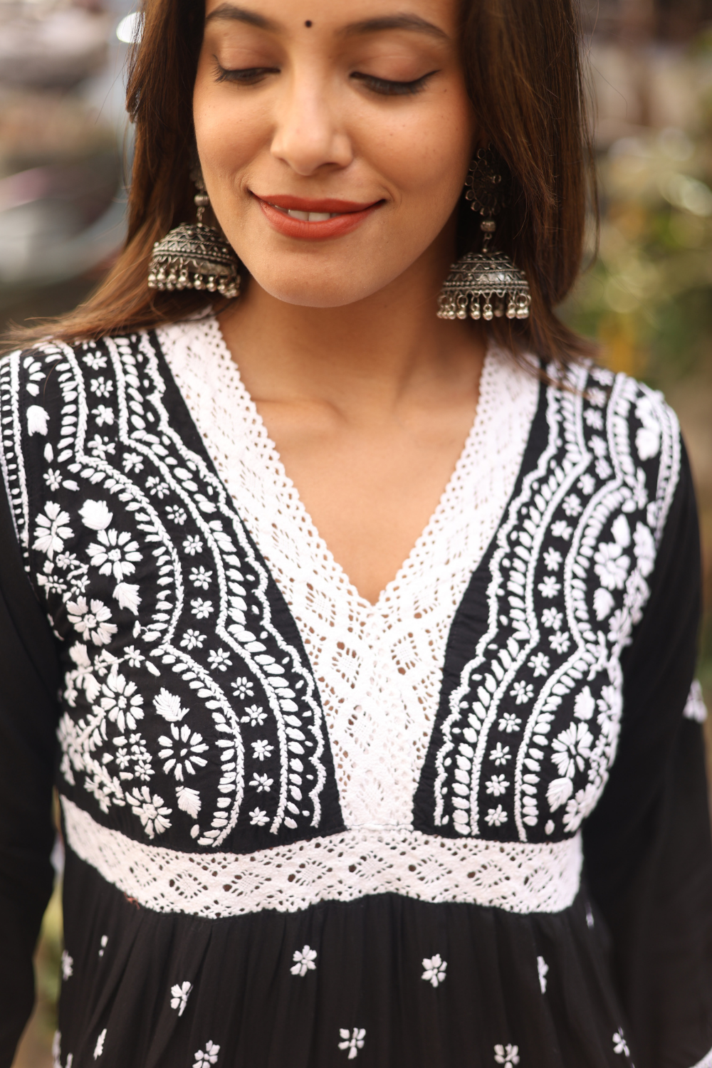 Yasmina Premium Modal Chikankari Short  Kurti