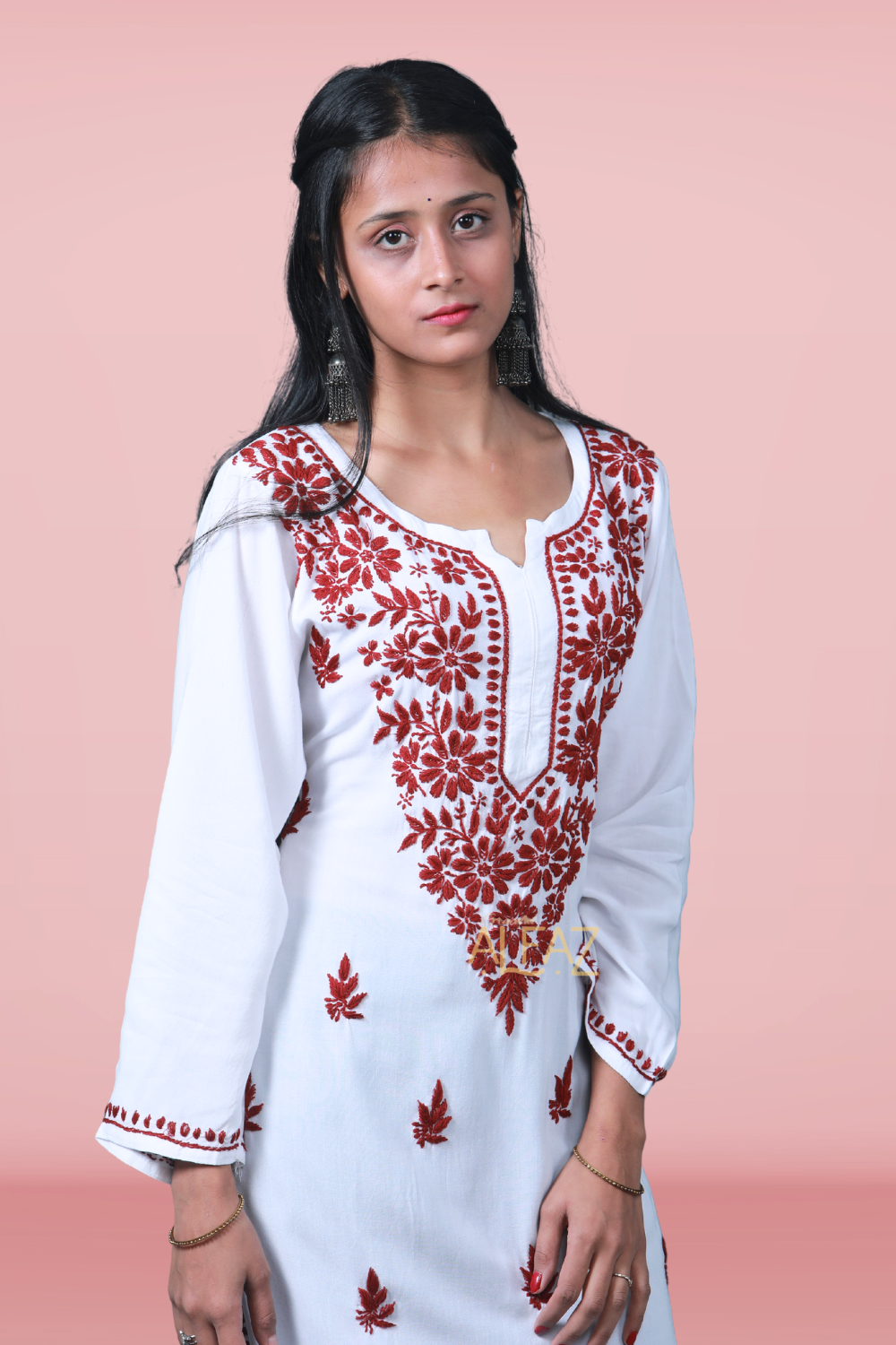 Stylish Rayon Chikankari Kurti - Rima Rayon Collection