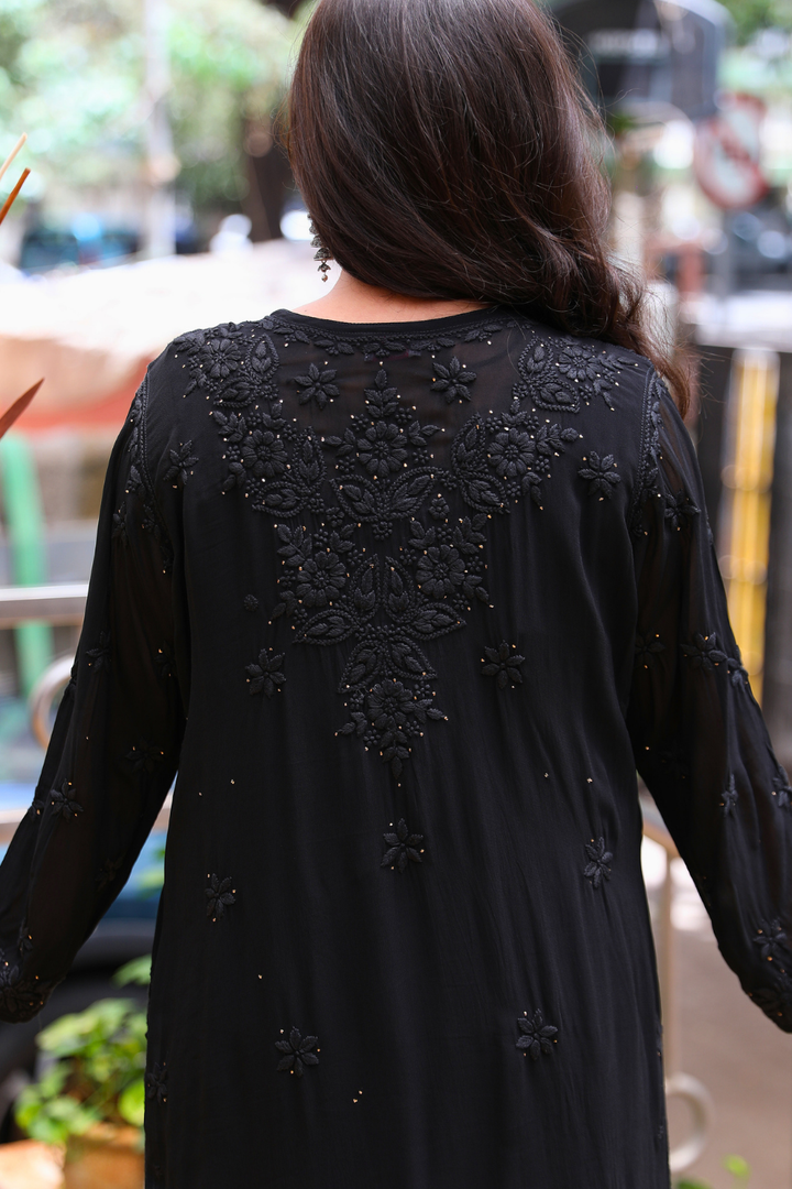 Esra Premium Viscose 3D Chikankari & Mukaish Kurti