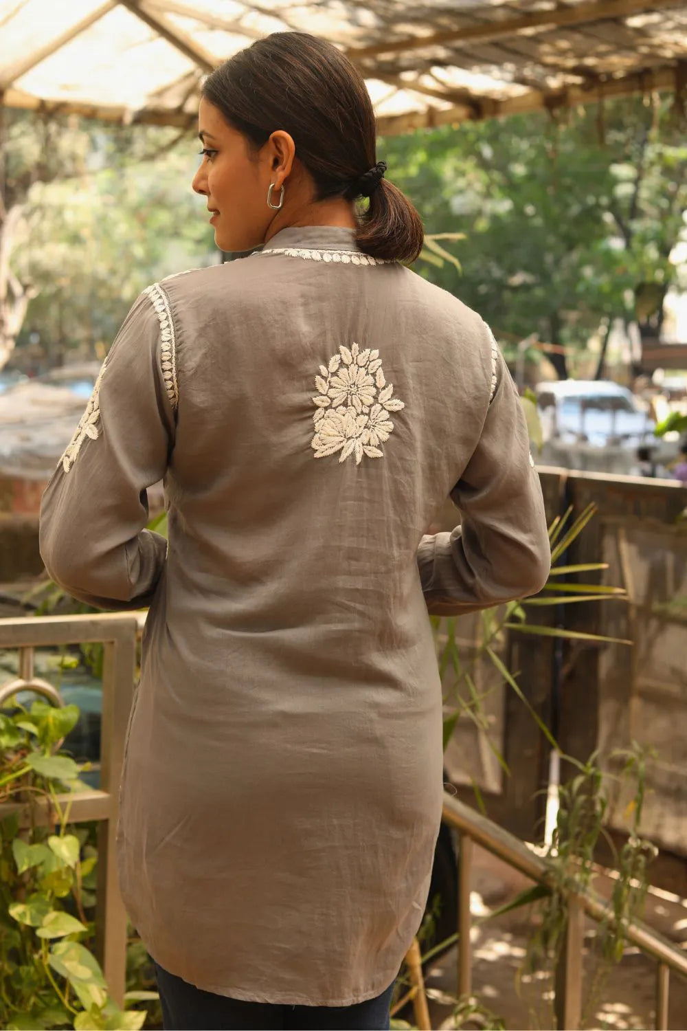 Meher Modal Chikankari Designer Shirt
