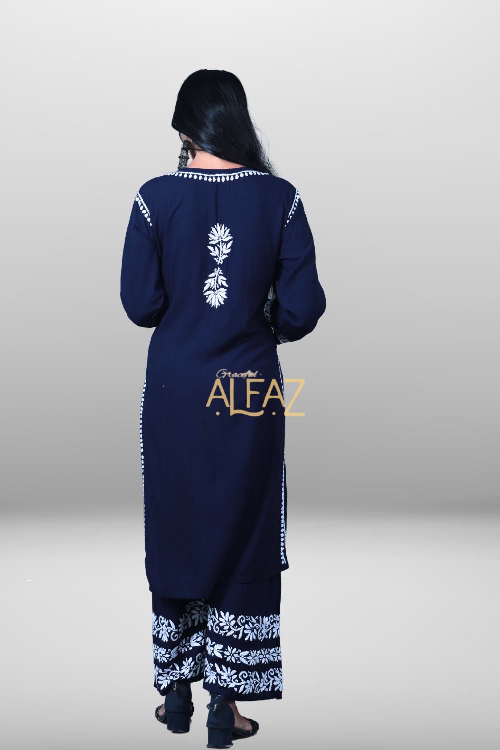 Naima Rayon Chikankari Kurti Palazzo Set