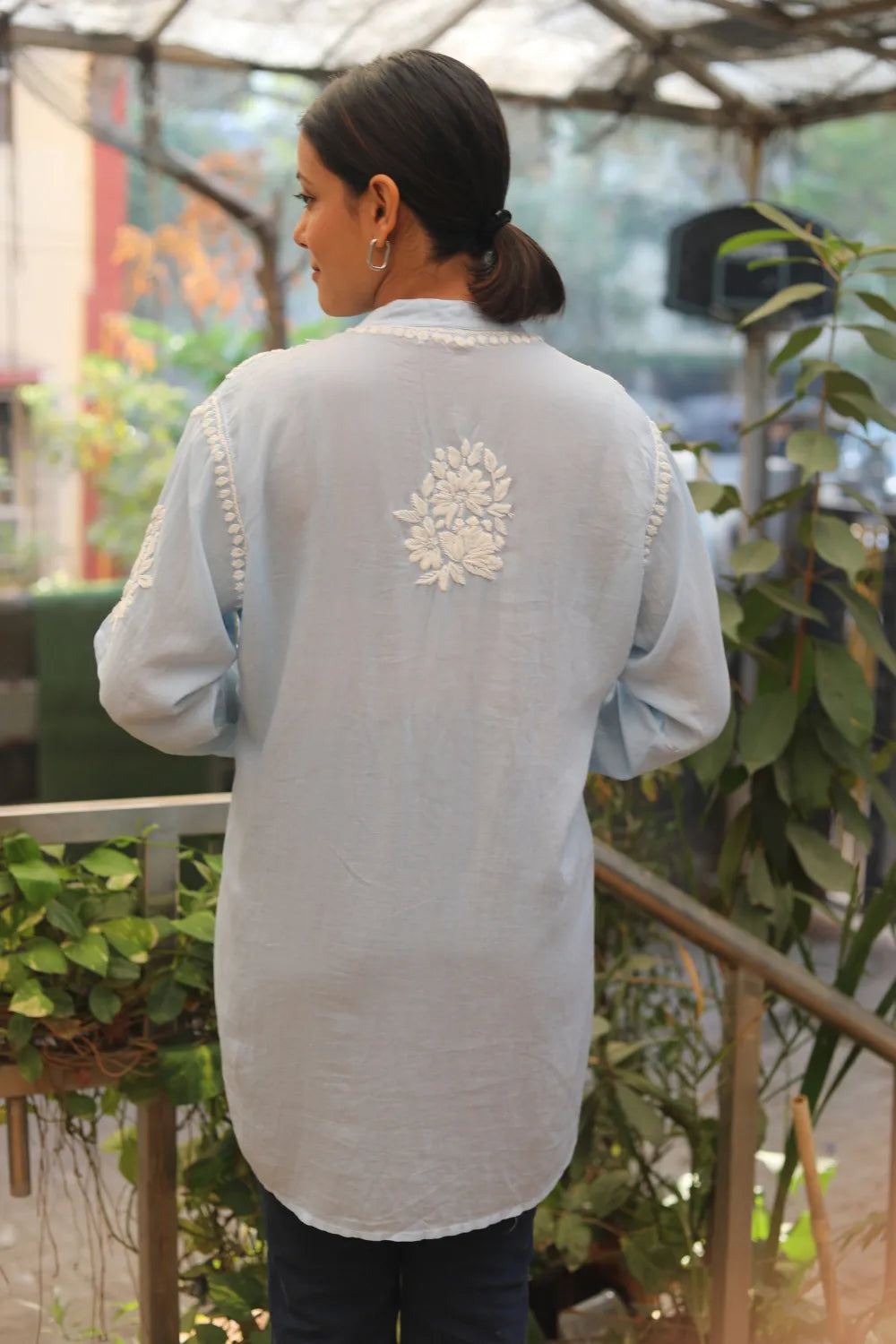 Meher Modal Chikankari Designer Shirt
