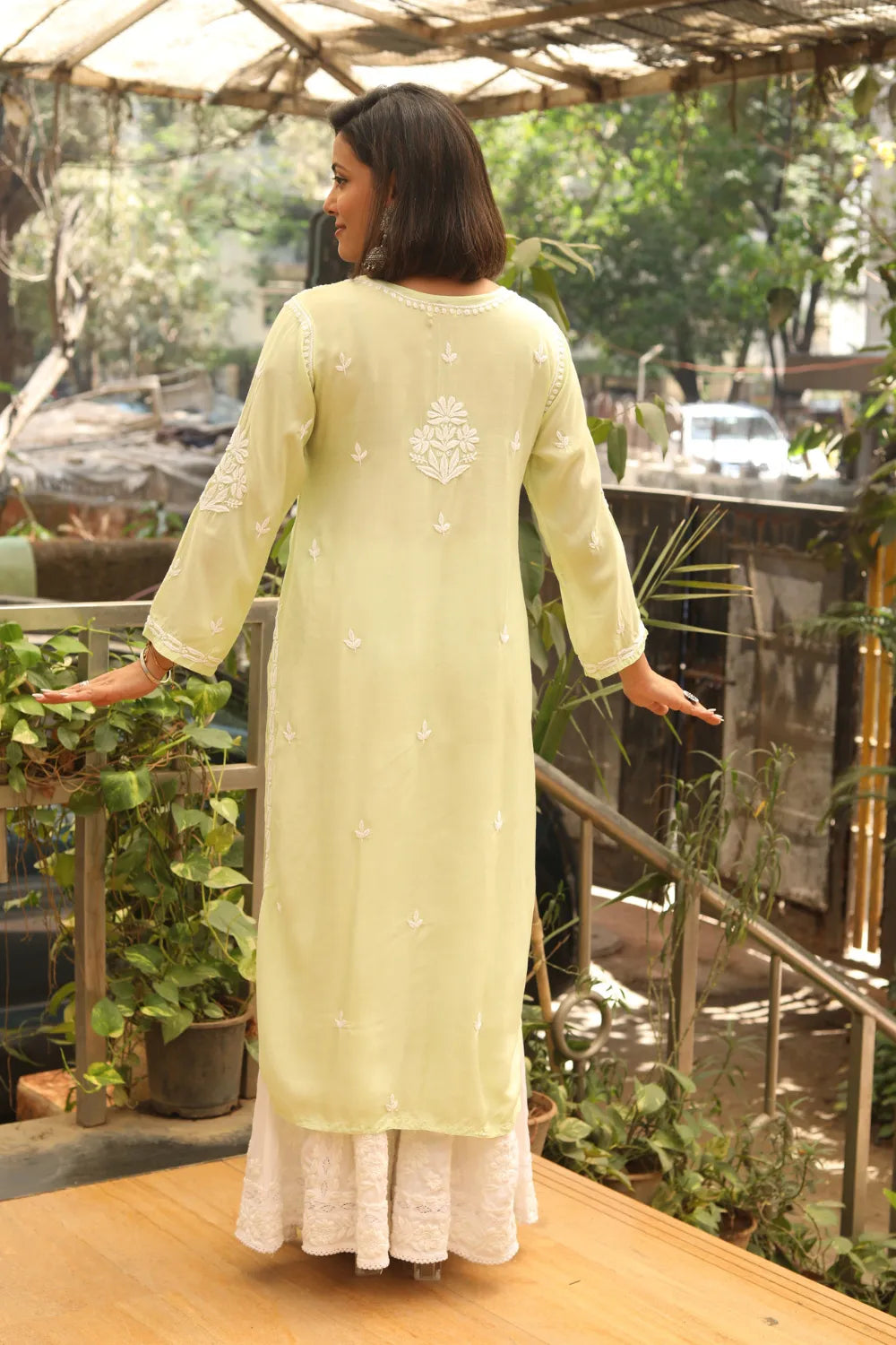 Karima Muslin Chikankari Kurti