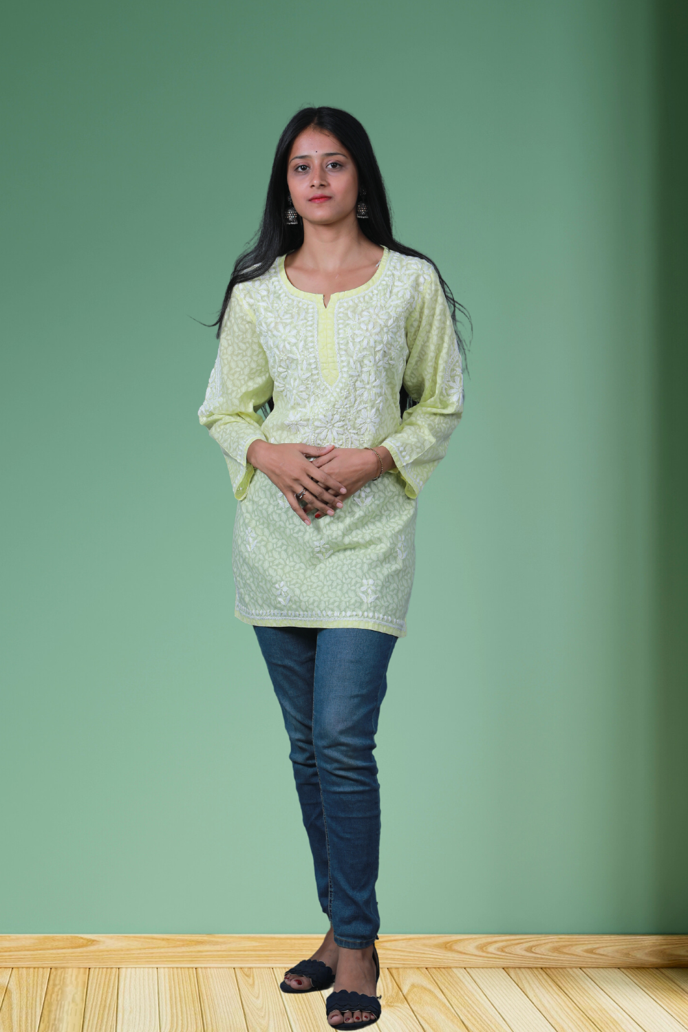 rayon lucknowi kurti