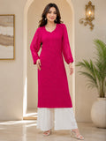 Sofiya Viscose Jaal (shadow) work Long Kurti