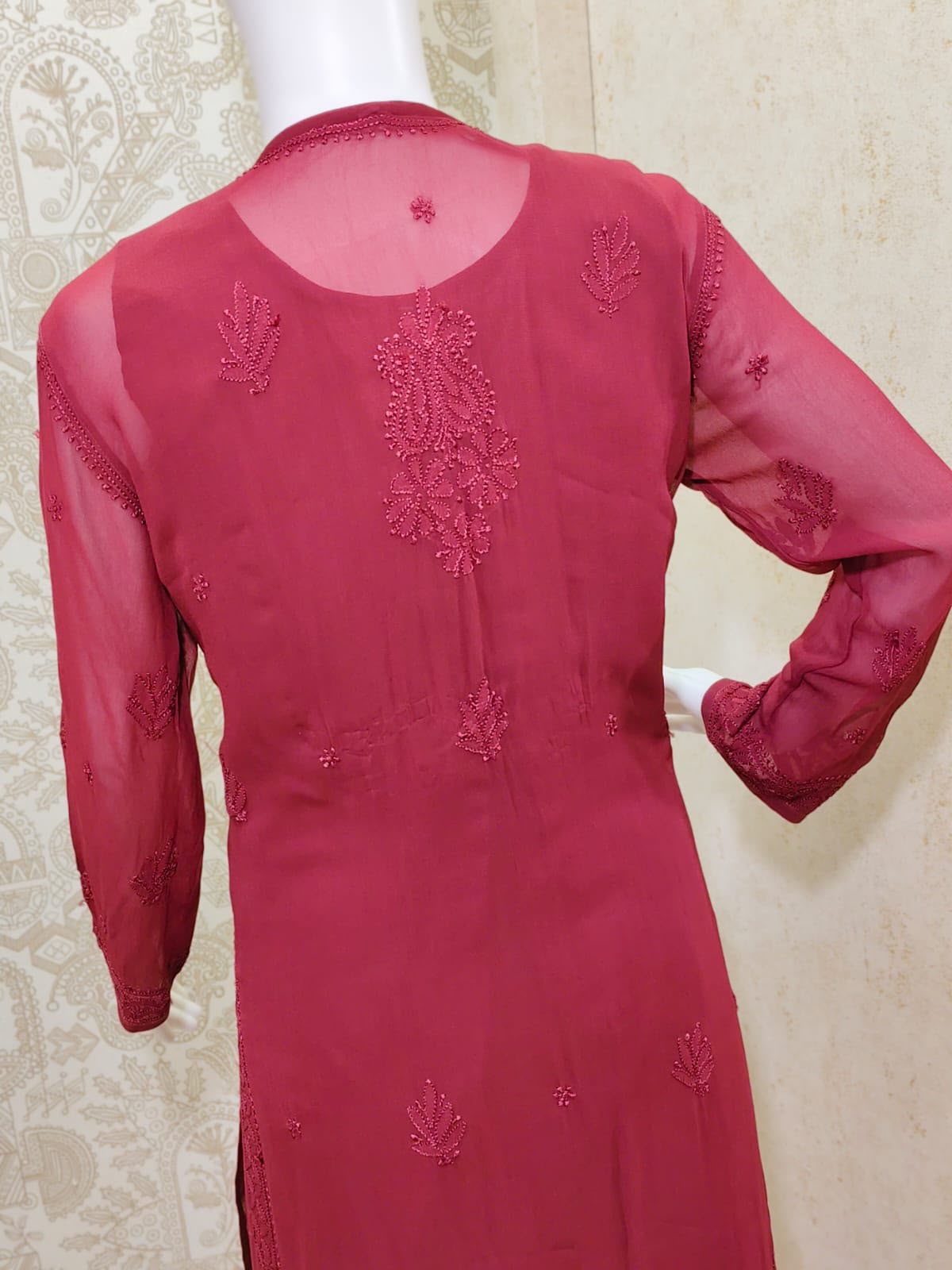 Sofiya Viscose Jaal (shadow) work Long Kurti